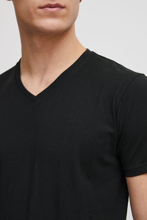 Immagine prodotto Solid Bedo T-Shirt A Maniche Corte Maglietta Da Uomo Con Collo A V In Cotone 100% (S)