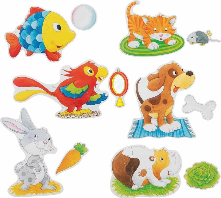 Image du produit Goki Set de puzzle animaux domestiques