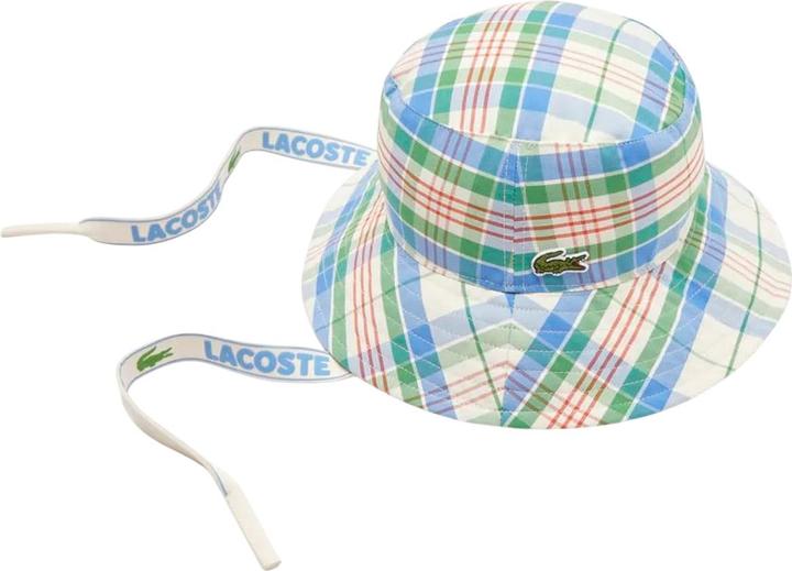 Actual product image Lacoste Checked Cotton Blend Bucket Hat (M)