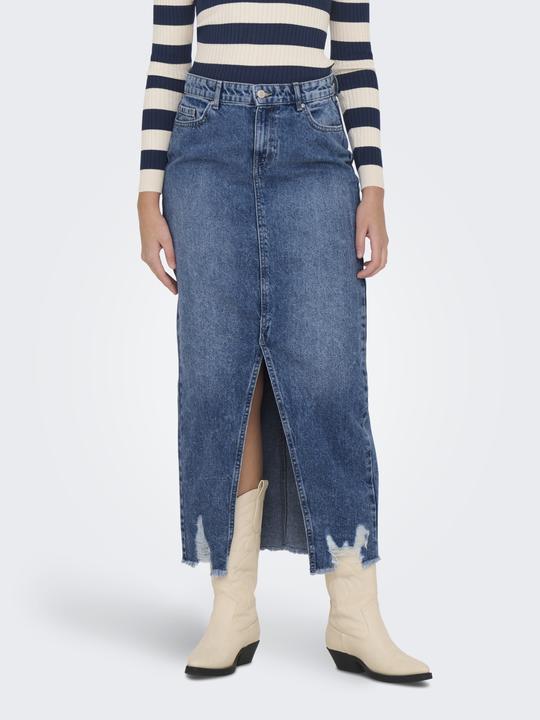 Produktbild Only Mittlere Taille Langer Rock Jeansrock (M)