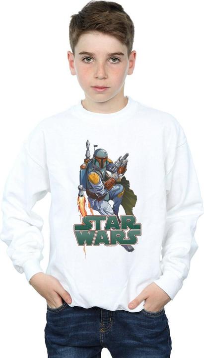 Produktbild Star Wars Boba Fett Fired Up Sweatshirt Jungen (140, 146)