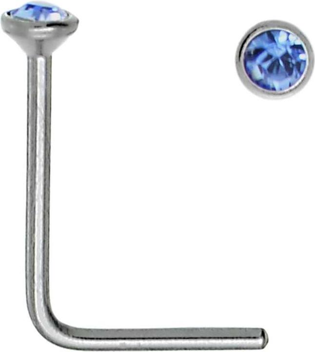 Actual product image Bijouteria Nose piercing (Stainless steel, Crystal)