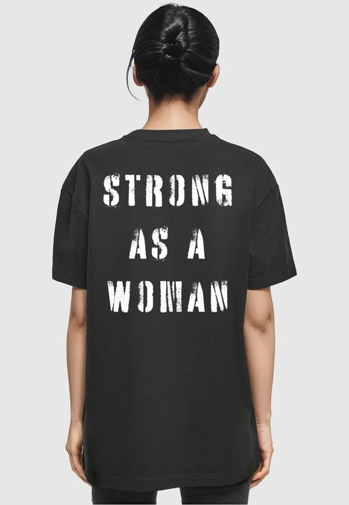 Immagine prodotto Merchcode Donna WD - T-shirt oversize da ragazzo Strong As A Woman - 118349 (3XL)