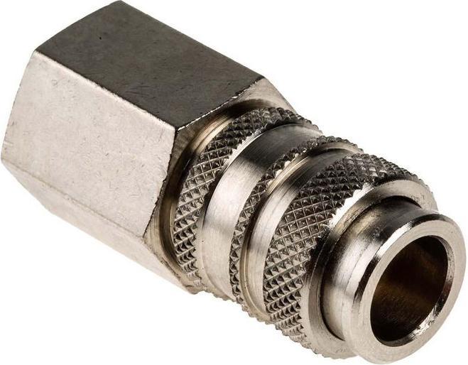 Produktbild Rs Pro Pneumatische Schnellsteckkupplung Messing, G1/4 Buchse, Mit Gewinde Camozzi, Legris, Rectus 2 (Rohrkupplung)