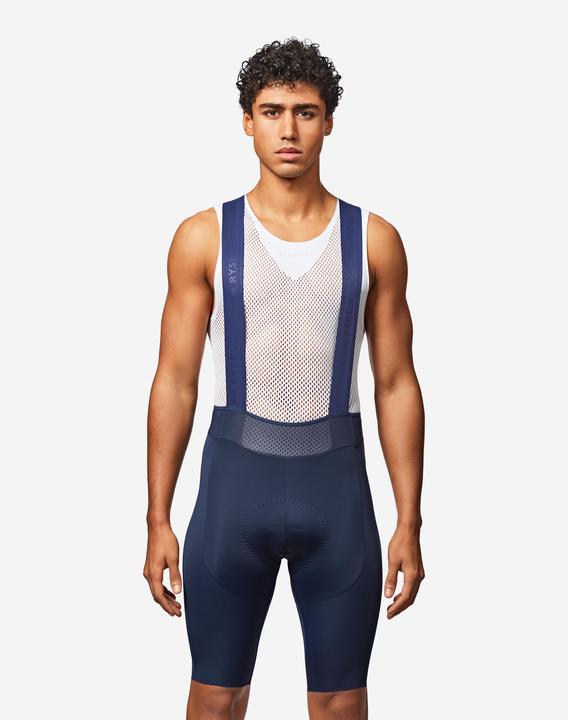 Van rysel Rennrad Radhose mit Trägern Sommer kurz Herren RCR 4 blau