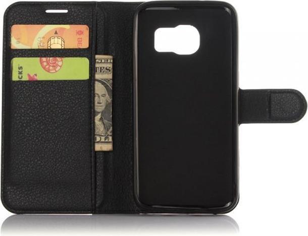 Actual product image MU Classic Modern leather cover with litchite texture (Samsung Galaxy S7)