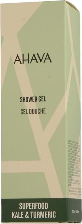Immagine prodotto Ahava SUPERFOOD Shower Gel "Kale & Turmeric" - Gel doccia nutriente con cavolo e curcuma (200 ml)
