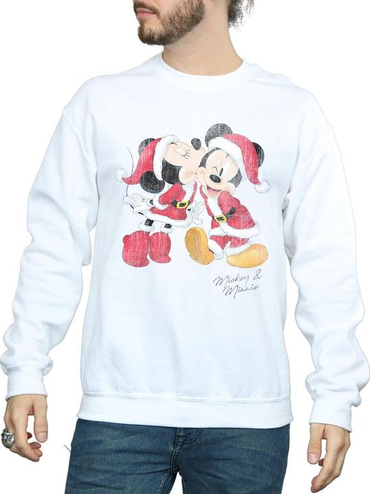 Immagine prodotto Disney Mickey And Minnie Christmas Kiss Felpa Uomo (S)