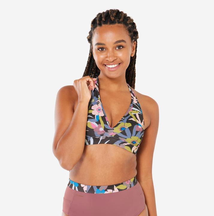 Actual product image Olaian Bikini-Oberteil Surfen Damen Bustier Ana Azalea (80 E)