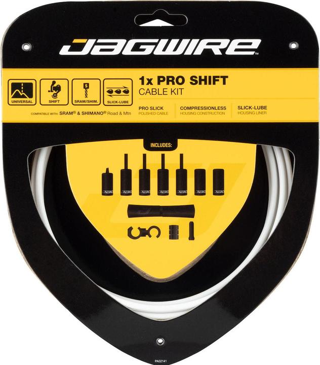 Actual product image Jagwire 1X Pro shift cable set - White