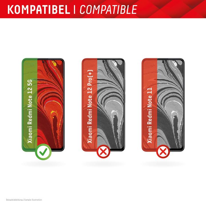 Immagine prodotto Displex Real Glass, 2D Panzerglas (1 Pezzo/i, Xiaomi Redmi Note 12 5G, Xiaomi Poco X5, Xiaomi Redmi Note 12)