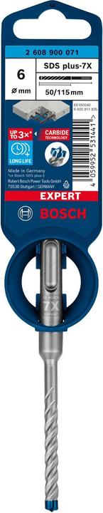 Productafbeelding Bosch Professional Zubehör Expert SDS plus-7X hamerboor, 6 x 50 x 115 mm (6 millimeter)
