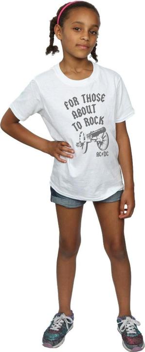 Image du produit AC/DC Girls For Those About To Rock Cannon T-Shirt en coton (152, 158)