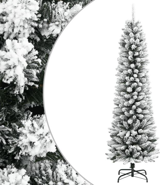 Produktbild VidaXL Künstlicher Weihnachtsbaum Schlank mit Schnee 240 cm PVC & PE (240 cm)