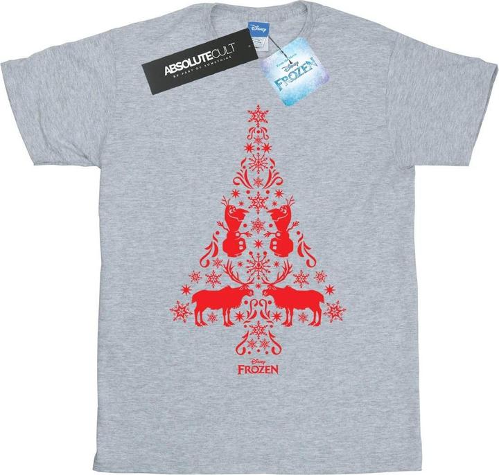 Immagine prodotto Disney Frozen Christmas Tree Maglietta Ampia Donna (XL)