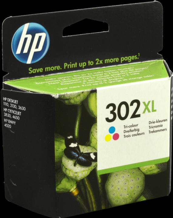 Actual product image HP 302xl (M, C, Y)