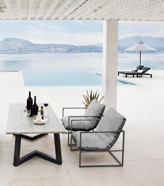 Actual product image Divano Coral armchair lead chine