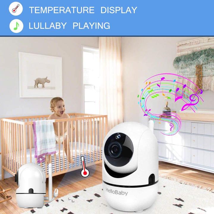 Actual product image HelloBaby HB65 Baby monitor with camera (Video & Audio, 300 m)