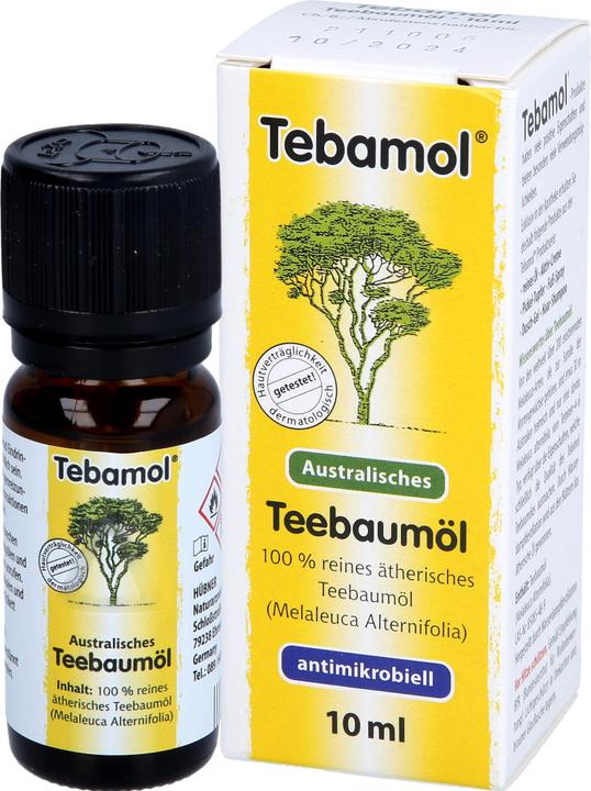 Actual product image Tebamol TEA TREE OIL, 10 ml oil (Body oil, 10 ml)
