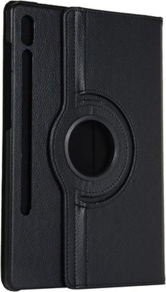 Actual product image Just in Case Pu-Leather Rotating 360 Book Cover Black Samsung Galaxy Tab S9+/S9 FE+/S10+ (Galaxy Tab S9+, Galaxy Tab S10+, Galaxy Tab S9 FE+)