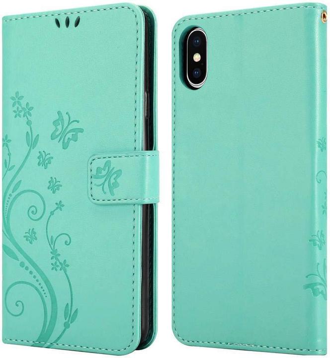 Produktbild Cadorabo Flower Book Cover (Apple iPhone XS Max)