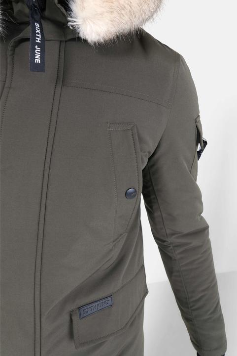 Produktbild Sixth June Parka mit Kapuze aus wasserabweisendem Pelz (M)