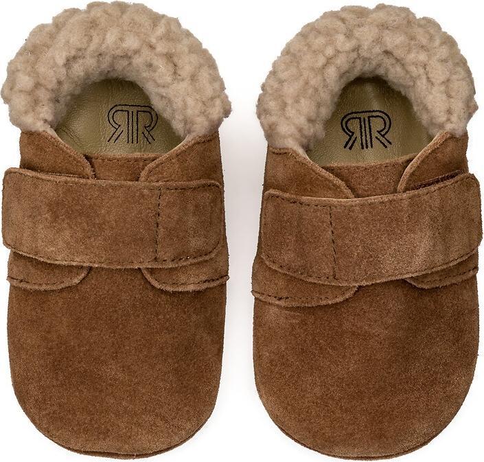Produktbild La Redoute Collections Warme Lederhausschuhe mit Klettverschluss (17)