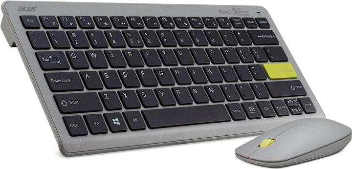 Produktbild Acer Vero Combo set AAK124 antimikrobielle Tastatur und Macaron Maus grau/gelb (DE, Kabellos)