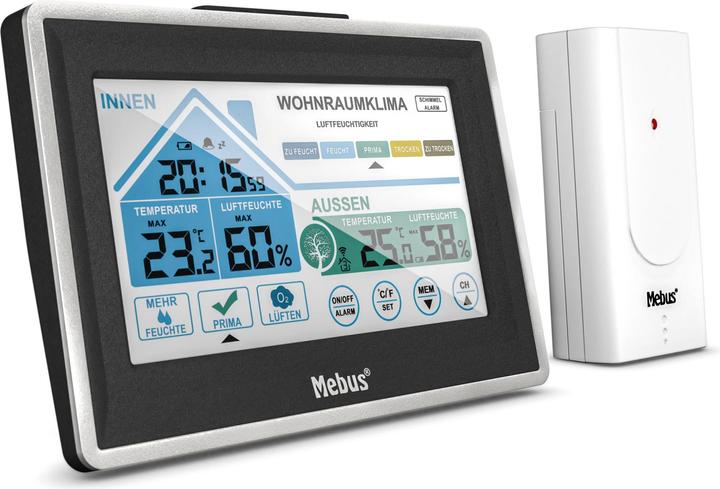 Actual product image Mebus 01026 Radio weather station
