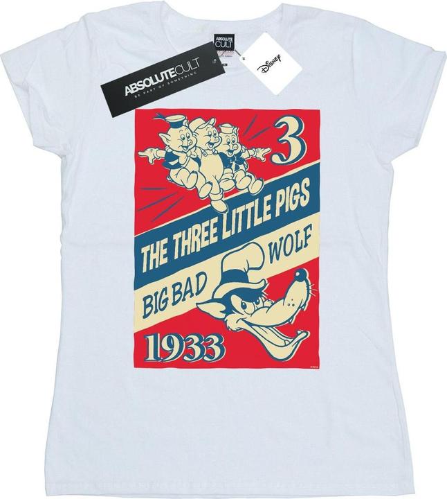 Produktbild Disney Three Little Pigs And The Big Bad Wolf TShirt (XXL)