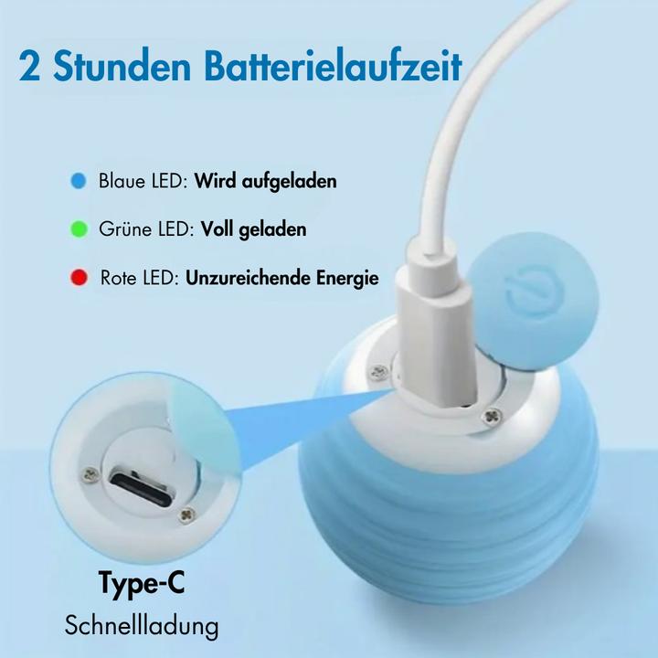 Image du produit Suba Balle électrique pour chat avec lumière LED (Jouet à balle chat)