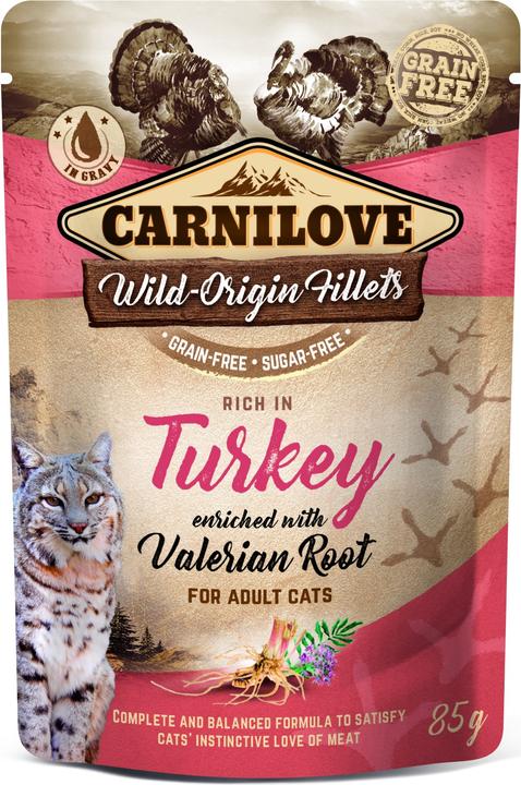 Image du produit Carnilove Cat Adult Pouch Ragout Dinde & racine de valériane (Adulte, 24 pcs, 2040 g)