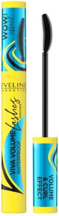 Image du produit Eveline Viva Volume Mascara imperméable noir effet volume et boucles 10ml (Noir)