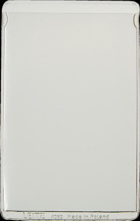 Actual product image Leitz ID card cover, 54 x 86 mm, PVC, grained, 0.20 mm open top, soft foil, for credit cards (54 x 86 mm, 25 x)