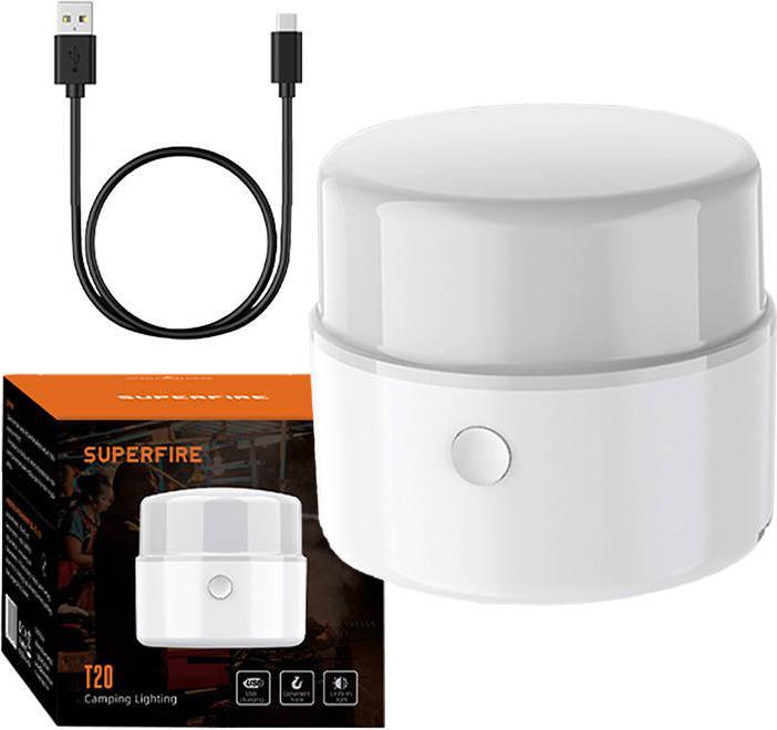 Immagine prodotto Superfire Lampada kempingowa SupFire T20, USB, 200lm, 1200mAh