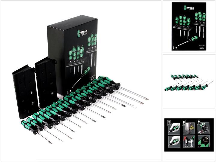 Immagine prodotto Wera Kraftform Big Pack 300 (Torx (TX), Cacciavite a croce PZ, Fessura croce Phillipps (PH))
