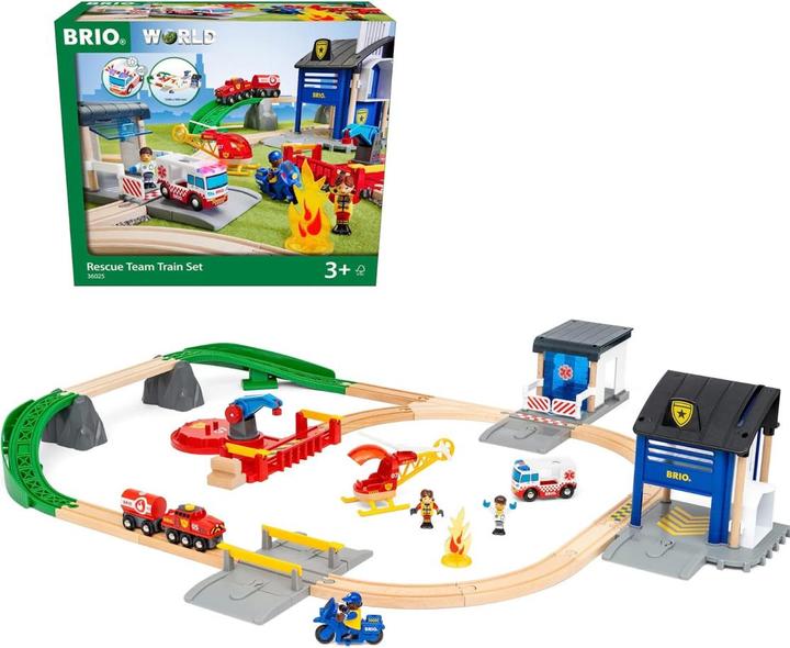 Produktbild Brio Polizei und Feuerwehr Set Deluxe