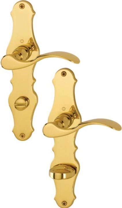 Produktbild Hoppe Langschildgarnitur Weimar M112SLN/2007 Messing F71 SK/OL 78 mm DIN links / rechts (Türschildgarnitur)