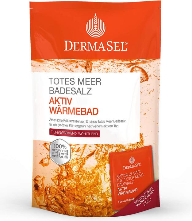 Produktbild DermaSel Totes Meer Badesalz + Aktiv Wärme SPA, 1 P KPG (Badesalz)