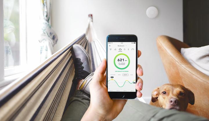 Actual product image Airthings Wave Plus Room Air Sensor