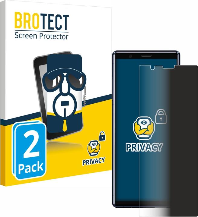 Produktbild BROTECT Sichtschutzfolie Anti-Spy Privacy Folie Blaulicht-Schutz (2 Stück, Sony Xperia 5)
