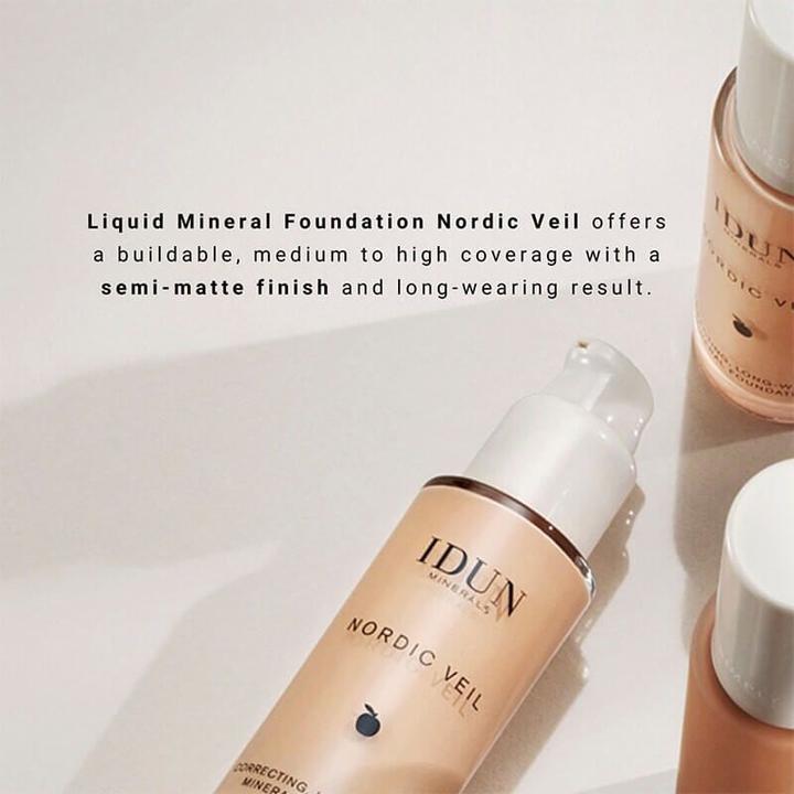 Actual product image IDUN Minerals Liquid foundation Nordic Veil Saga