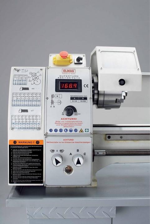 Actual product image Elmag Universal lathe Superturn 550/125 Vario