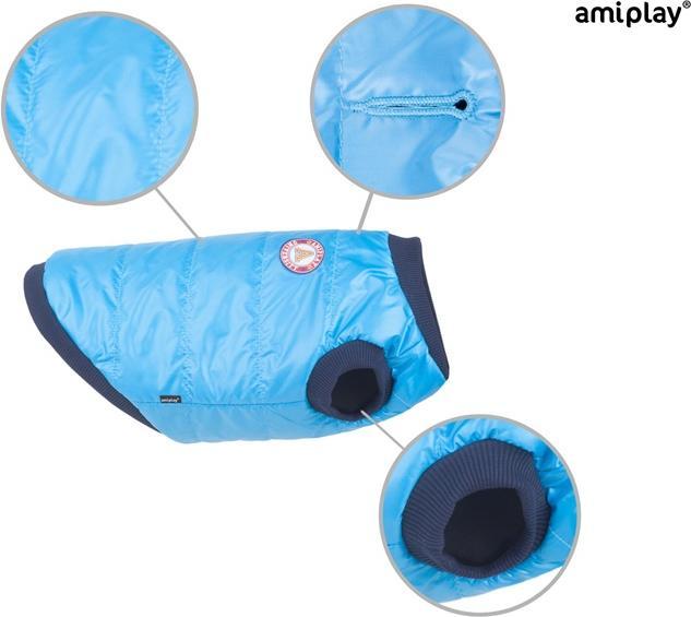 Actual product image amiplay Jacket Dogs Bronxchihuahua 25cm Blue (25, Dog coat)
