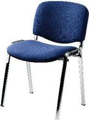 Produktbild Nowy Styl Besucherstuhl ISO PLUS Stoff Gestell aus Chrom Blau