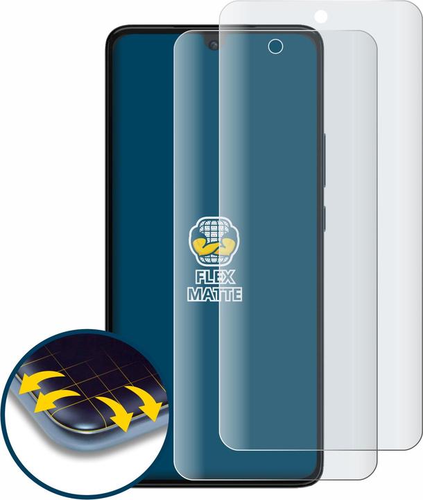 Actual product image BROTECT Full Cover Matte Screen Protector (2 Piece, Motorola Moto G84)