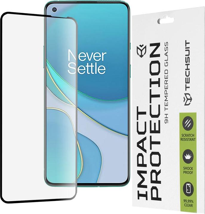 Image du produit Techsuit - 111D Full Cover / Full Glue Glass - OnePlus 8T - Black (1 pièce(s), OnePlus 8T)