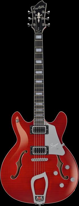 Immagine prodotto Hagstrom Chitarra elettrica, Super Viking, Wild Cherry Transparent Flame