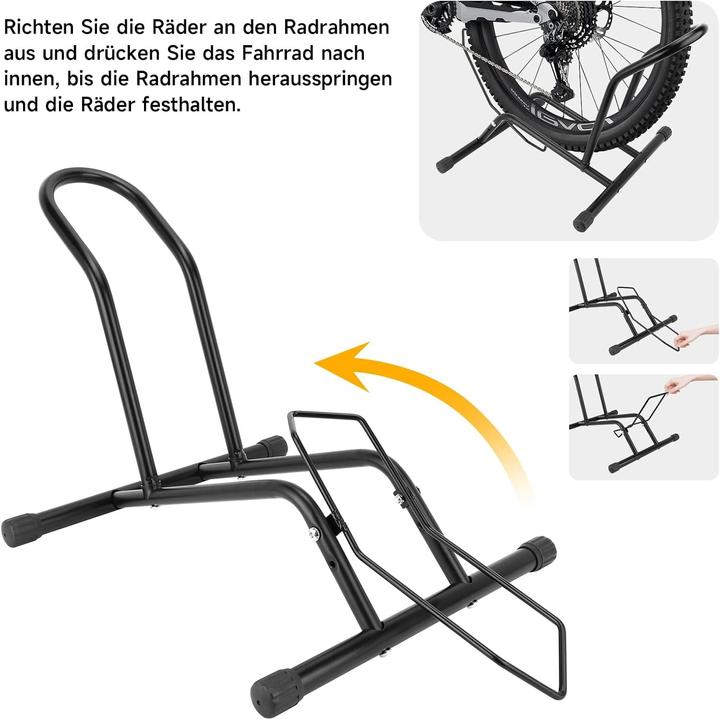 Image du produit Cbx Freistehender Boden Fahrradständer, Fahrradhalter für Vorderrad oder Hinterrad