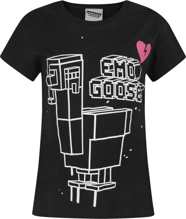 Actual product image Crossy Road Girls Official Emo Goose Short Sleeve TShirt (164)